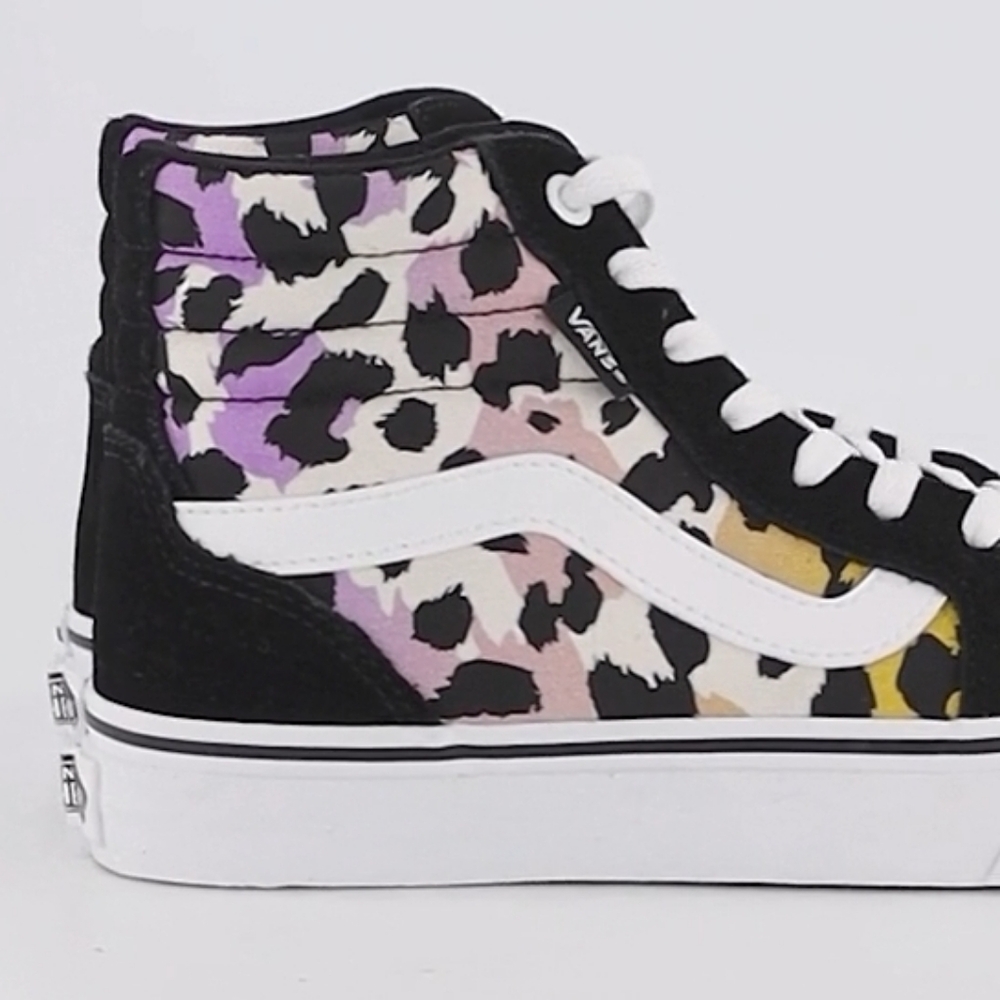 NWOT size 6 youth Vans Filmore Hi high top leopard print running shoes s…‎ - Picture 7 of 8